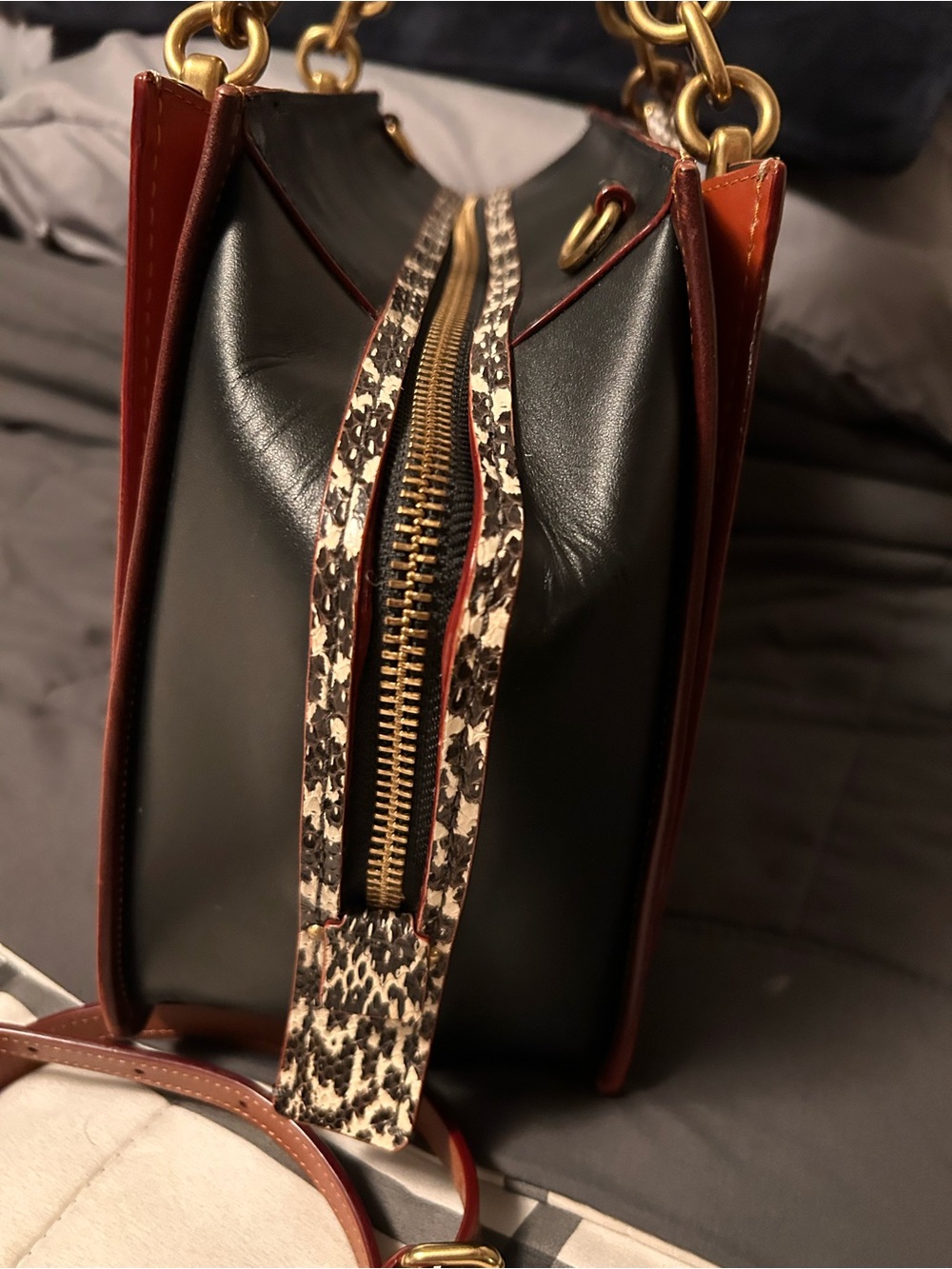 Coach Dreamer 36 With Snakeskin Trim part of rare coach collection - Picture 4 of 13